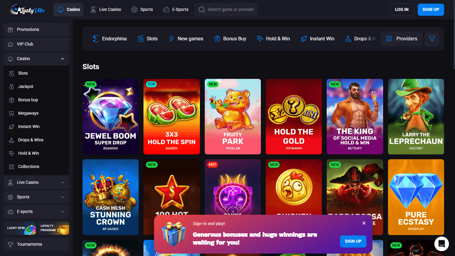 Illustration of the game lobby